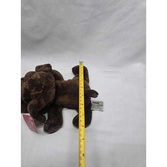Russ Stuffed Plush Dark Chocolate Brown Puppy Dog Big Sad Eyes Wakely - Picture 5 of 14